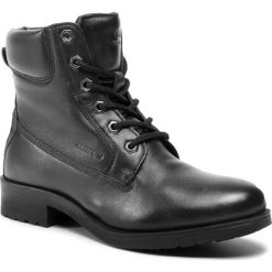 Trapery GEOX - D Rawelle A D946RA 0TUBC C9999 Black. Czarne trapery damskie Geox, ze skóry ekologicznej, bez obcasa, bez zapięcia. W wyprzedaży za 229,00 zł.