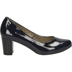 Czółenka - C001 V BL J17. Czarne buty ślubne damskie Venezia, ze skóry. Za 199,00 zł.