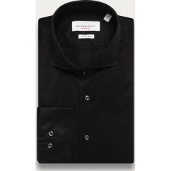 Baldessarini - Koszula. Szare koszule męskie Baldessarini, bez wzorów, z bawełny, eleganckie, z włoskim kołnierzykiem, z długim rękawem. Za 569,90 zł.