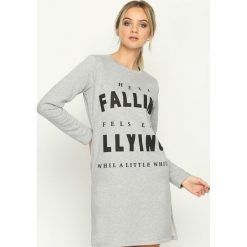 Bluzy damskie: Szara Bluza Falling