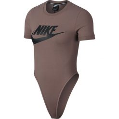Body Nike Wmns NSW Essential Bodysuit (AQ7870-259). Szare topy damskie Nike, bez wzorów, z bawełny, bez kołnierzyka. Za 99,99 zł.