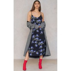 Sukienki hiszpanki: Just Female Sukienka Riba – Black,Purple,Multicolor