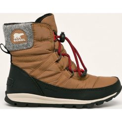 Sorel - Śniegowce dziecięce Youth Whitney Short Lace. Pomarańczowe śniegowce dziewczęce Sorel, na sznurówki. W wyprzedaży za 239,90 zł.