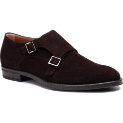 Półbuty BOSS - Coventry Monk 50417725 10212392 Dark Brown 202. Pomarańczowe buty wizytowe męskie Boss, ze skóry, bez zapięcia. Za 1289,00 zł.