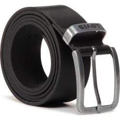 Pasek Męski LEVI'S - 38016-0388 Black. Czarne paski męskie w paski, ze skóry. Za 169,00 zł.