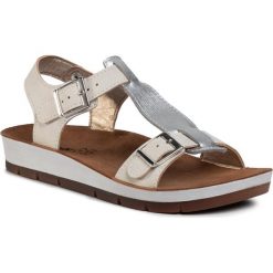 Sandały INBLU - CP183FO1 Silver. Szare klapki damskie Inblu, bez wzorów, ze skóry ekologicznej, bez obcasa. Za 79,99 zł.