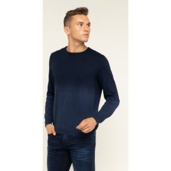Sweter Pierre Cardin 55920/000/92552. Niebieskie swetry męskie Pierre Cardin, m, bez wzorów, z bawełny, klasyczne, z klasycznym kołnierzykiem, bez kaptura. W wyprzedaży za 229,00 zł.