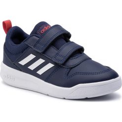 Buty adidas - Tensaurus C EF1095 Dkblue/Ftwwht/Actred. Niebieskie półbuty dziewczęce Adidas, bez wzorów, ze skóry ekologicznej, na rzepy. Za 129,00 zł.