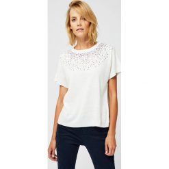 Sweter z cekinami. Swetry damskie Moodo, s, bez wzorów, bez rękawów, bez kaptura. Za 39,99 zł.