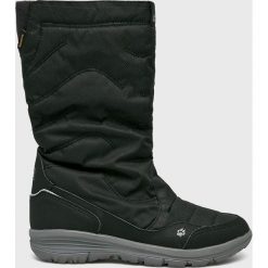 Jack Wolfskin - Śniegowce. Czarne śniegowce damskie marki Jack Wolfskin, z gumy, bez zapięcia. W wyprzedaży za 489,90 zł.