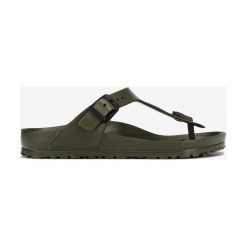 Birkenstock Gizeh Japonki Zielony. Zielone klapki męskie Birkenstock, w paski, z materiału. Za 178,95 zł.