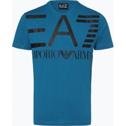 EA7 Emporio Armani - T-shirt męski, niebieski. Niebieskie t-shirty męskie marki EA7 Emporio Armani, s, z nadrukiem. Za 329,95 zł.