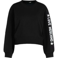 Sweter LOVE MOSCHINO WSG6210X 0377. Czarne swetry damskie Love Moschino, bez wzorów, z wełny, klasyczne, bez rękawów, bez kaptura. W wyprzedaży za 589,00 zł.