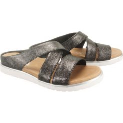 RIEKER REMONTE D4055-02 metallic, klapki damskie. Klapki damskie Rieker Remonte, bez wzorów, bez obcasa. Za 269,90 zł.