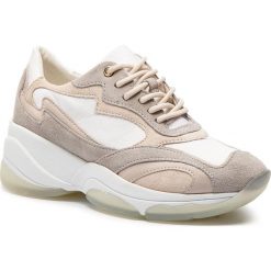 Sneakersy GEOX - D Kirya B D92BPB 00085 C1ZH6 White/Lt Taupe. Białe półbuty damskie marki Geox, ze skóry. Za 559,00 zł.