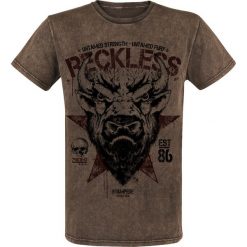 Rock Rebel by EMP Rebel Soul T-Shirt brązowy. Pomarańczowe koszulki męskie marki Rock Rebel by EMP, xl, bez wzorów, rockowe, bez kołnierzyka. Za 94,90 zł.