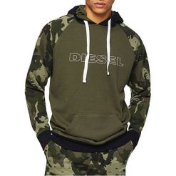Diesel Męska bluza UMLT-Brian Felpa 00SPXP-0BAWZ-512 (rozmiar M). Bluzy męskie Diesel, m, bez wzorów, bez kołnierzyka, bez rękawów, bez kaptura. W wyprzedaży za 304,00 zł.