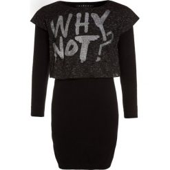 Sukienki dziewczęce: Sisley DRESS Sukienka dzianinowa black