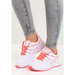 Białe Buty Sportowe Come Up. Pomarańczowe buty sportowe damskie marki Born2be, z materiału. Za 89,99 zł.