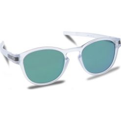 Okulary przeciwsłoneczne OAKLEY - Latch OO9265-13 Matte Clear/Jade Iridium. Białe okulary przeciwsłoneczne męskie wayfarery marki Oakley, z tworzywa sztucznego. W wyprzedaży za 469,00 zł.