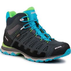 Trekkingi MEINDL - X-So 70 Lady Mid Gtx GORE-TEX 3985 Turkis/Anthrazit 93. Szare trapery damskie MEINDL, ze skóry ekologicznej, sportowe, bez obcasa, bez zapięcia. W wyprzedaży za 629,00 zł.