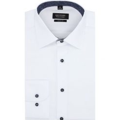 Koszula bexley 2859 długi rękaw slim fit biały. Białe koszule męskie marki Recman, m, bez wzorów, bez kołnierzyka, z długim rękawem. Za 149,00 zł.