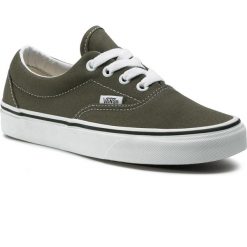 Tenisówki VANS - Era VN0A4U390FI1 Grape Leaf/True White. Zielone półbuty damskie Vans, bez wzorów, z materiału, bez zapięcia. W wyprzedaży za 239,00 zł.