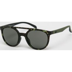 Adidas Originals - Okulary AOR003. Czarne okulary przeciwsłoneczne męskie adidas Originals, z materiału, okrągłe. W wyprzedaży za 119,90 zł.