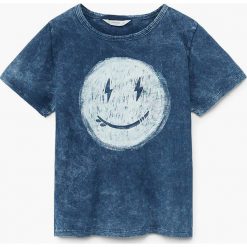 Mango Kids - T-shirt dziecięcy LLamp 110-164 cm. Szare t-shirty chłopięce marki Mango Kids, z nadrukiem, z bawełny, z okrągłym kołnierzem. Za 49,90 zł.
