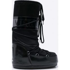 Moon Boot - Śniegowce. Czarne śniegowce damskie Moon Boot, z materiału, bez zapięcia. W wyprzedaży za 479,90 zł.