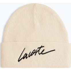 Lacoste - Czapka męska z domieszką alpaki, czarny. Czarne czapki męskie marki Lacoste, z aplikacjami, klasyczne. Za 229,95 zł.