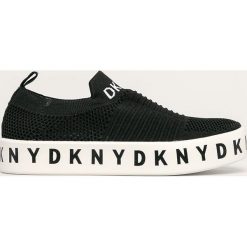 Dkny - Buty. Czarne buty sportowe damskie DKNY, bez wzorów, z materiału, sportowe. Za 599,90 zł.