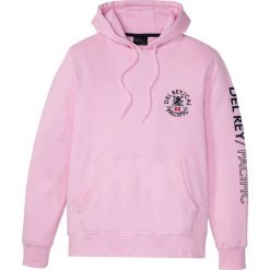 Bluza z kapturem bonprix jasnoróżowy kryształowy z nadrukiem. Różowe bluzy męskie bonprix, s, z nadrukiem, z kapturem, bez rękawów, z kapturem. Za 99,99 zł.