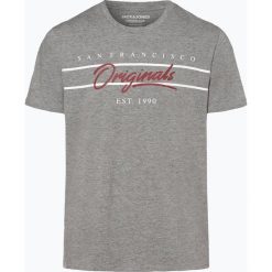 Jack & Jones - T-shirt męski, szary. Szare t-shirty męskie Jack & Jones, xl, bez wzorów, z bawełny, eleganckie, bez kołnierzyka. Za 59,95 zł.