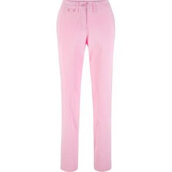 Spodnie STRAIGHT bonprix kryształowy jasnoróżowy. Spodnie damskie bonprix. Za 49,99 zł.
