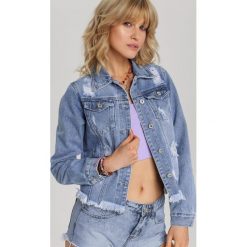Niebieska Kurtka Kaivere. Niebieskie kurtki damskie Renee, s, bez wzorów, z jeansu, bez kaptura. Za 129,99 zł.