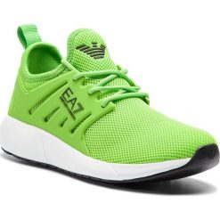 Sneakersy EA7 EMPORIO ARMANI - X8X024 XCC06 00228 Acid Fluo. Zielone półbuty damskie marki EA7 Emporio Armani, z tworzywa sztucznego. Za 639,00 zł.