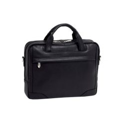Torba MCKLEIN Bronzeville 15.6 cali Czarny. Czarne plecaki męskie Mcklein, w paski, z materiału, biznesowe. Za 778,99 zł.