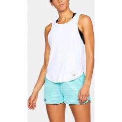 Topy sportowe damskie: Under Armour Koszulka damska Vivid Ke Hole Back Tank biała r. L (1309904-100)