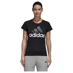 KOSZULKA ADIDAS SLIM B45786. Szare bluzki damskie marki Adidas. Za 65,00 zł.