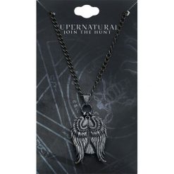 Supernatural Castiel Secret Message Pendant Naszyjnik srebrny. Szare naszyjniki damskie Supernatural, srebrne. Za 62,90 zł.