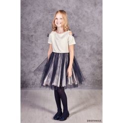 Sukienka Irene. Żółte sukienki dziewczęce z falbanami Pakamera, z tiulu, eleganckie. Za 199,00 zł.
