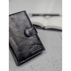 Portfel męski skórzany Always Wild N4L-VTK czarny - Czarny. Czarne portfele męskie ALWAYS WILD, bez wzorów. Za 44,99 zł.