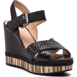 Espadryle GEOX - D Yulimar C D92CFC 0819D C9999 Black. Czarne espadryle damskie Geox, bez wzorów, ze skóry, bez obcasa, na obcasie. W wyprzedaży za 349,00 zł.