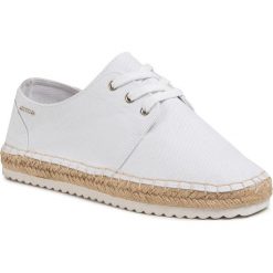 Espadryle BIG STAR - FF274777 White. Białe espadryle damskie BIG STAR, bez wzorów, z tworzywa sztucznego, retro, bez obcasa, na płaskiej podeszwie, bez zapięcia. Za 119,00 zł.