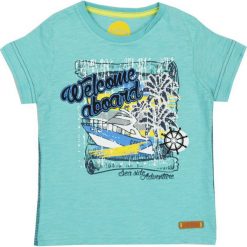 Nativo - T-shirt dziecięcy 104-164 cm. Szare t-shirty męskie marki Nativo, z nadrukiem, z bawełny. W wyprzedaży za 29,90 zł.