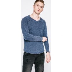 Review - Bluza. Niebieskie bluzy męskie Review, s, bez wzorów, z bawełny, z kapturem, bez rękawów, bez kaptura. W wyprzedaży za 69,90 zł.