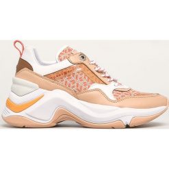 Tommy Hilfiger - Buty. Pomarańczowe buty sportowe damskie TOMMY HILFIGER, ze skóry. Za 579,90 zł.