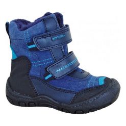 Protetika Buty Zimowe Za Kostkę Chłopięce Rolo 19 Niebieski. Niebieskie buty chłopięce zimowe Protetika, ze skóry, za kostkę, bez zapięcia. Za 175,00 zł.