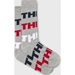 Tommy Hilfiger - Skarpety. Szare skarpetki męskie marki TOMMY HILFIGER, bez wzorów, z elastanu. Za 45,90 zł.